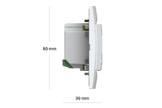 Wi-Fi терморегулятор Terneo AX UNIC в рамку Schneider Electric UNICA, белый