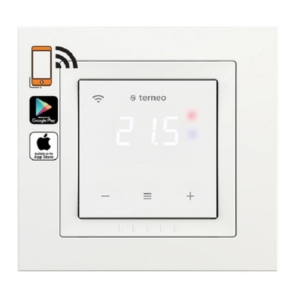 Сенсорный терморегулятор Terneo SX UNIC с Wi-Fi управлением, белый