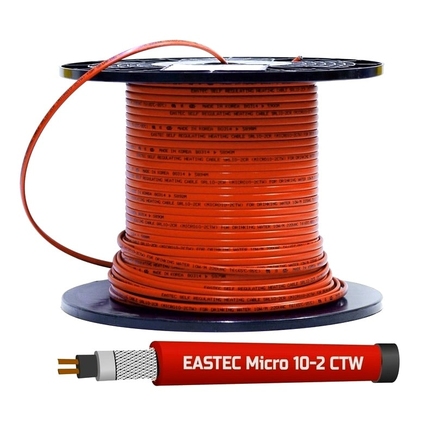 EASTEC MICRO 10-CTW, SRL 10-2CR M=10W, греющий кабель с пищевой оболочкой