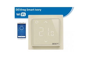Терморегулятор DEVIreg Smart с Wi-Fi, Ivory (Слоновая кость)